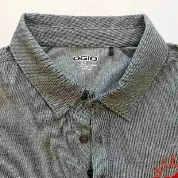 Ogio Men's Grey Polo Shirt Door County Wisconsin Size Large. - Picture 2 of 6
